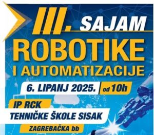 Pročitajte više o članku 3. sajam robotike i automatizacije 6.6.2025.